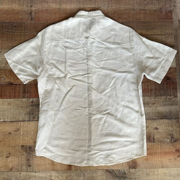 Pendleton City Linen Shirt Short Sleeve Button-Up Size Large - Picture 5 of 5